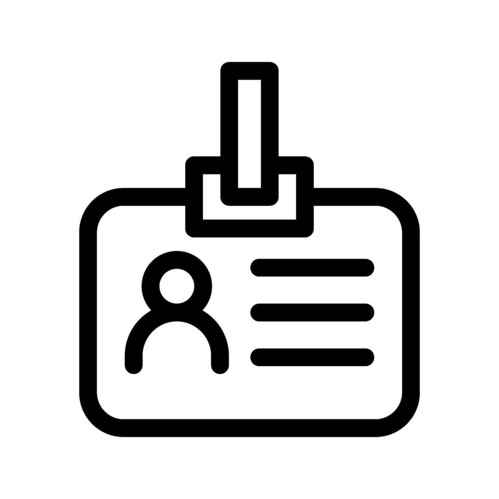 Id Card Icon Vector Symbol Design Illustration