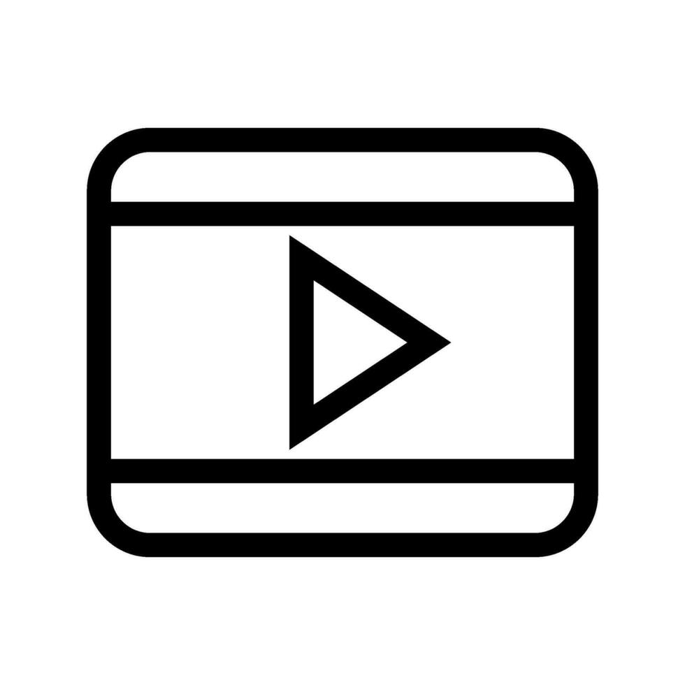 Video Icon Vector Symbol Design Illustration
