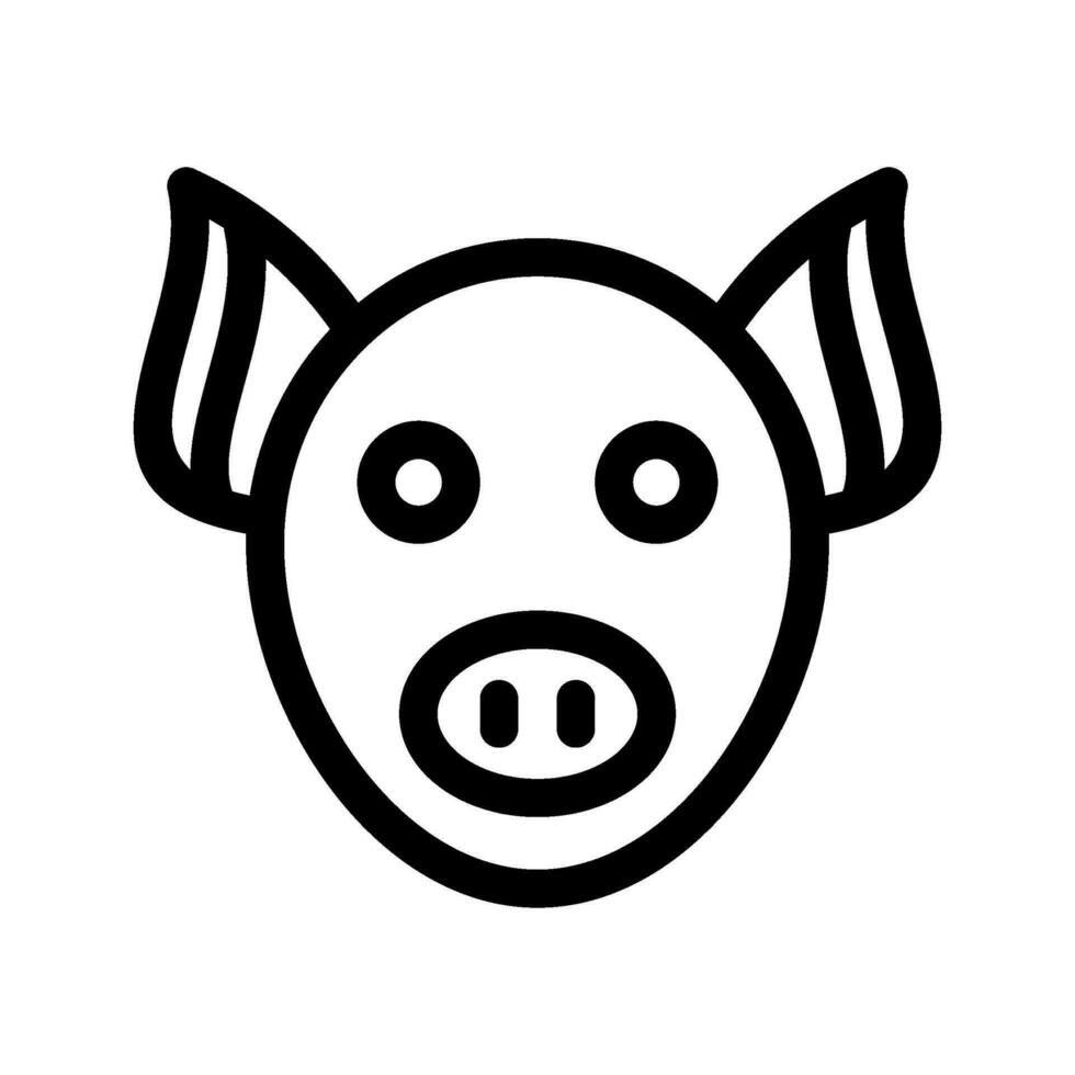 Pig Icon Vector Symbol Design Illustration