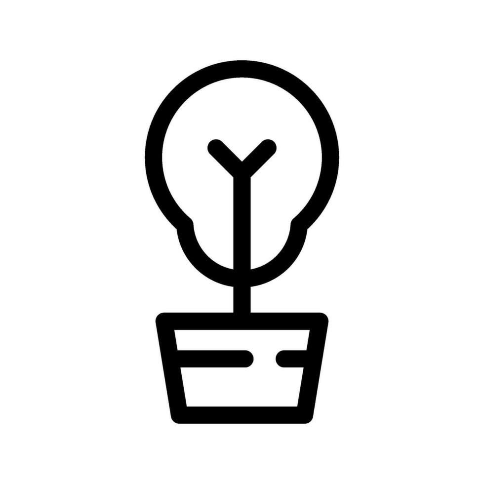 planta maceta icono vector símbolo diseño ilustración