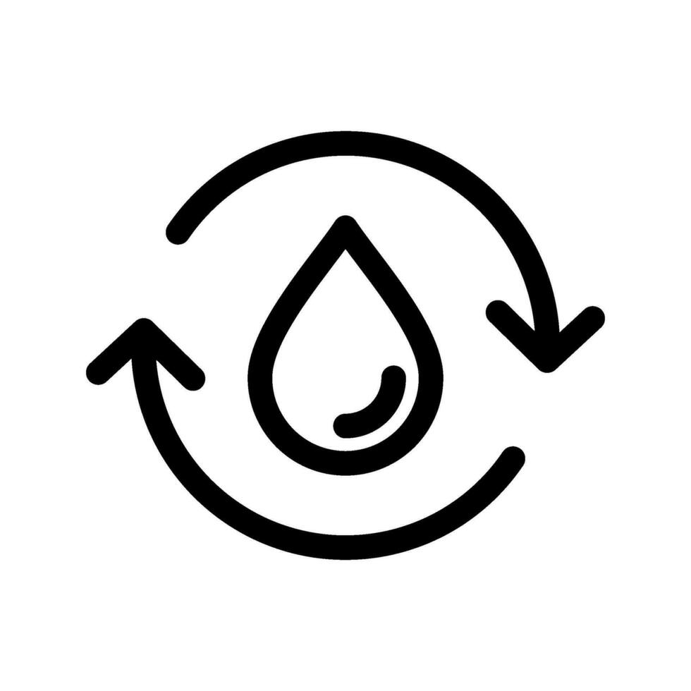 Water Cycle Icon Vector Symbol Design Illustration