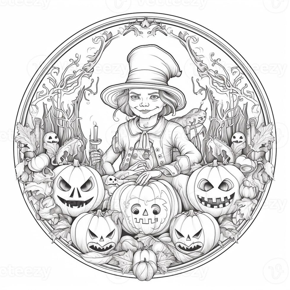 Halloween Coloring Pages photo