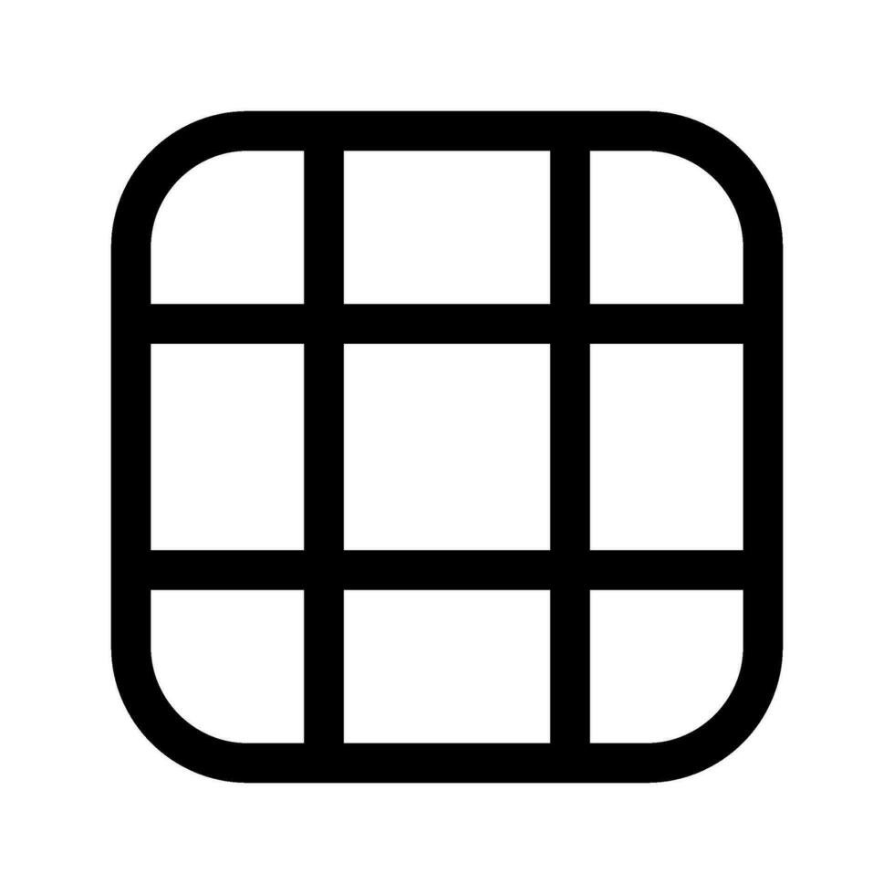 Grid Icon Vector Symbol Design Illustration