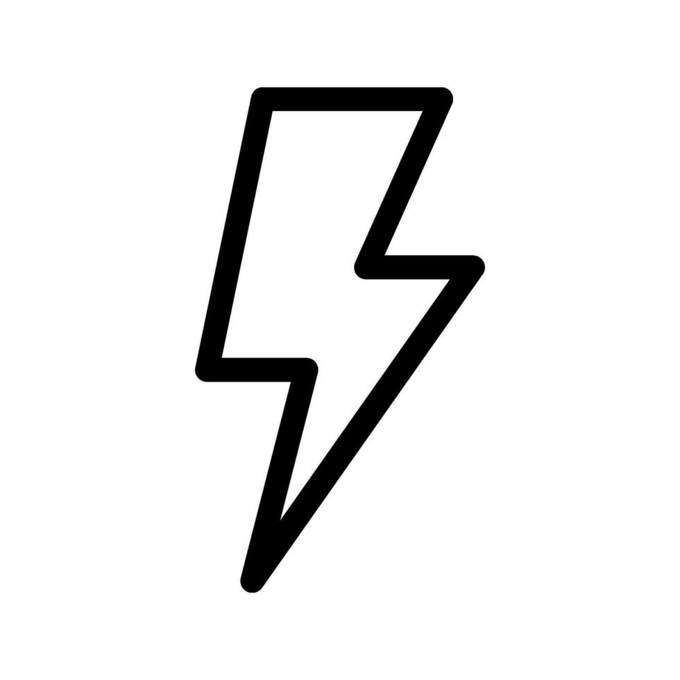 Lightning Icon Vector Symbol Design Illustration