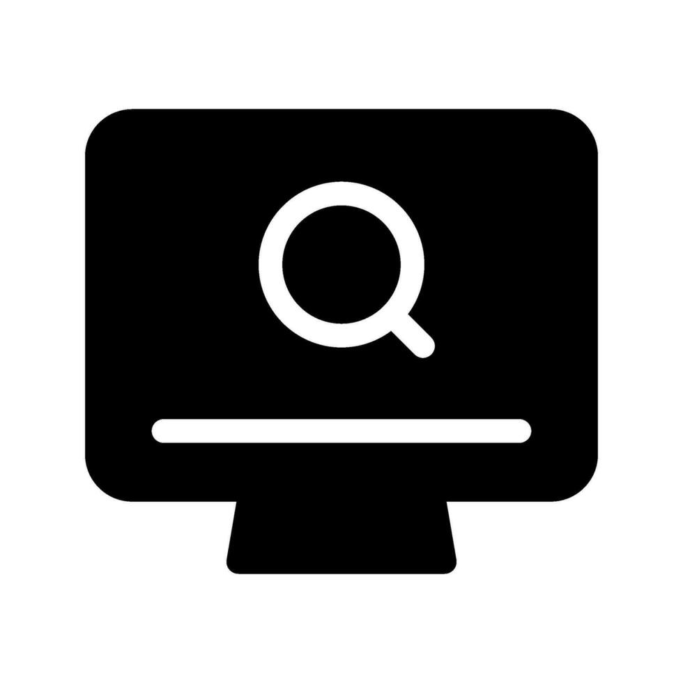 Search Compuer Icon Vector Symbol Design Illustration