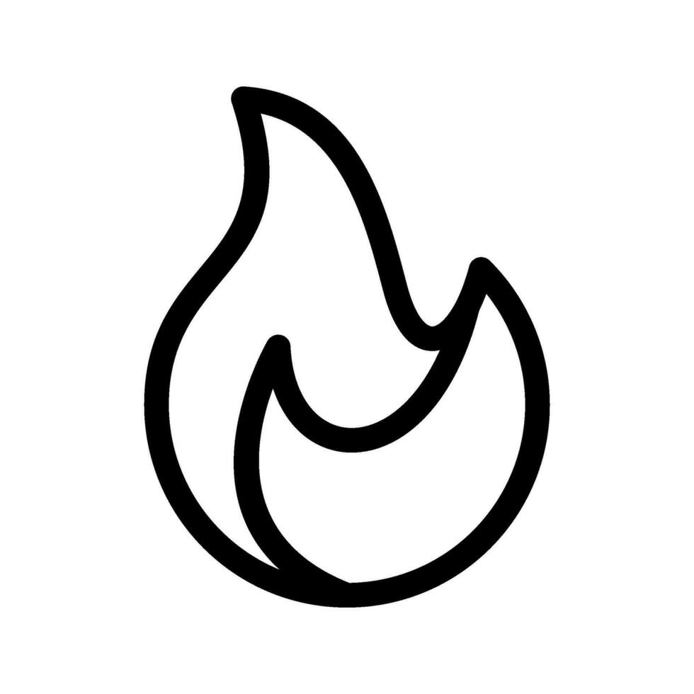 Fire Icon Vector Symbol Design Illustration
