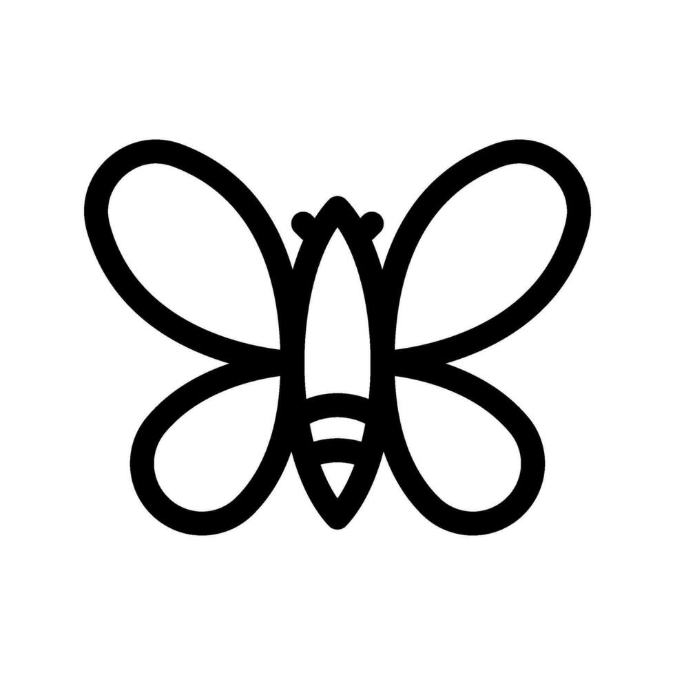 Butterfly Icon Vector Symbol Design Illustration