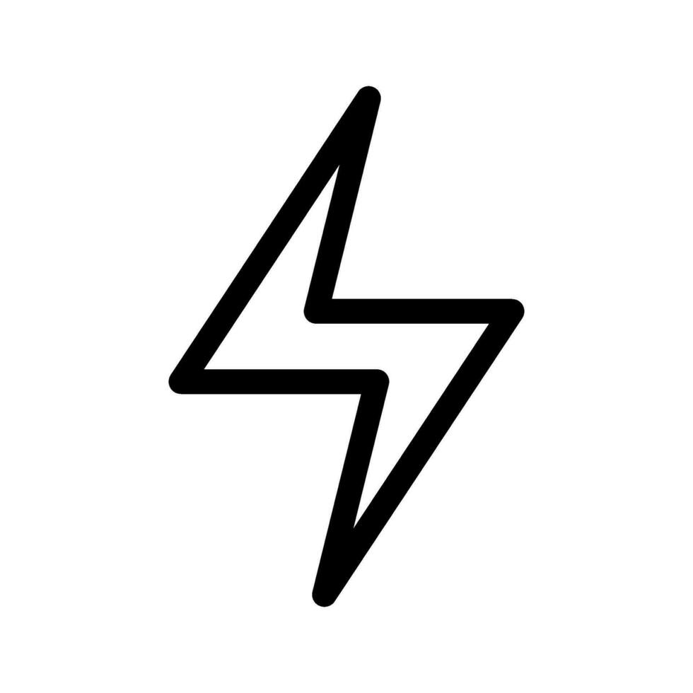 Lightning Icon Vector Symbol Design Illustration