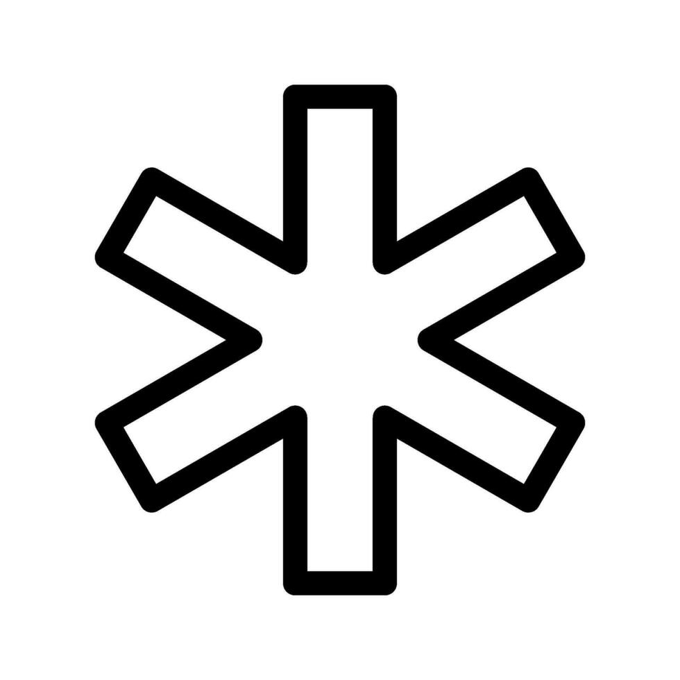 estrella de vida icono vector símbolo diseño ilustración