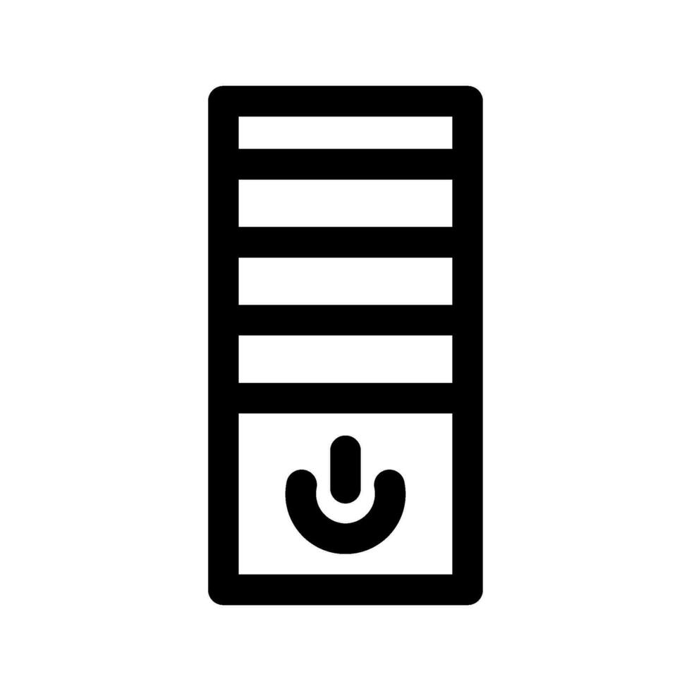 Pc Icon Vector Symbol Design Illustration