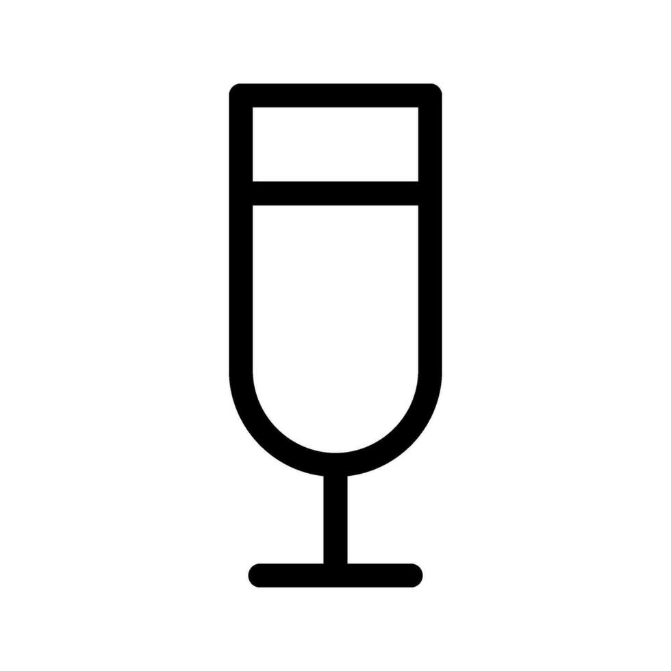 Drink Glass Icon Vector Symbol Design Illustration