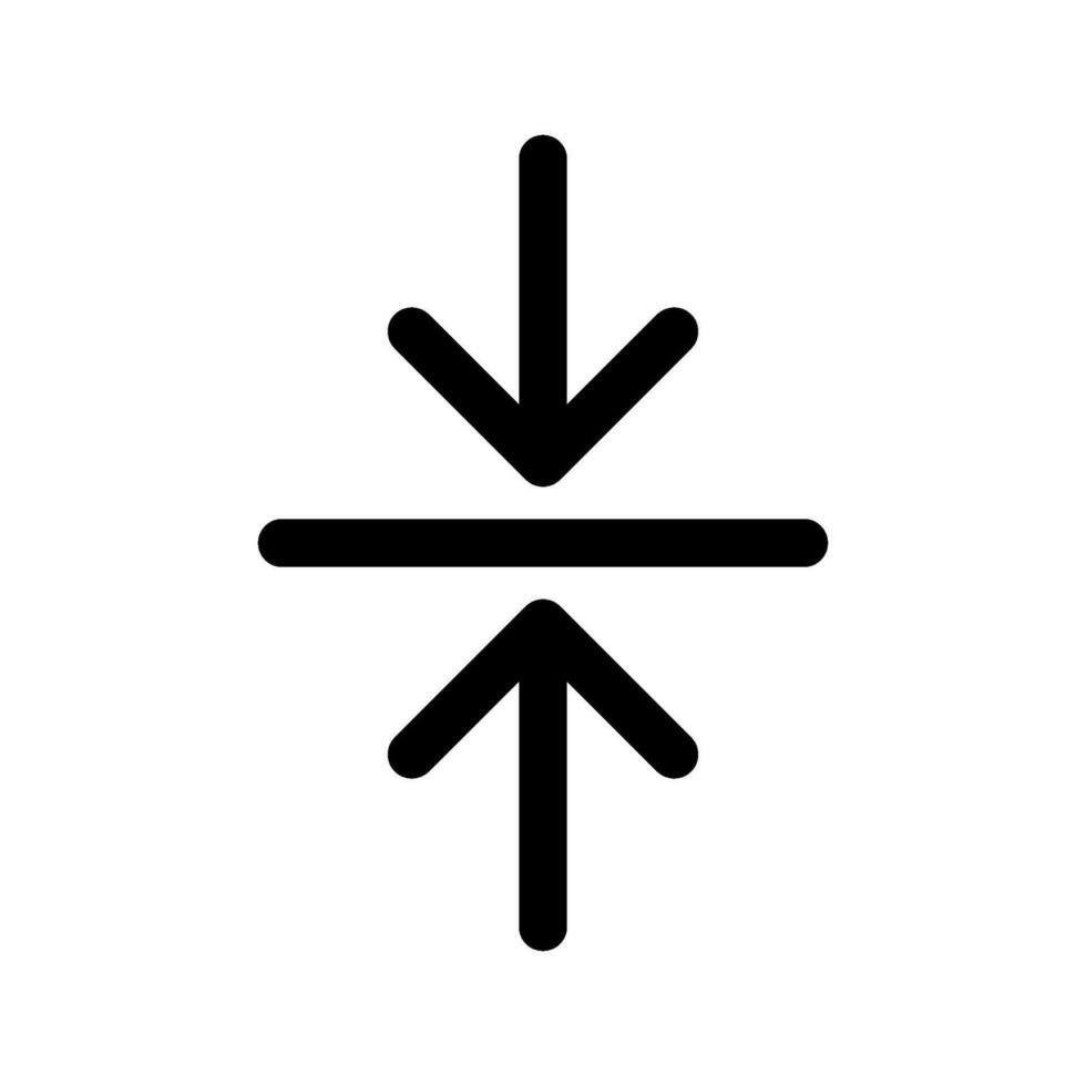 Align Vertical Center Icon Vector Symbol Design Illustration