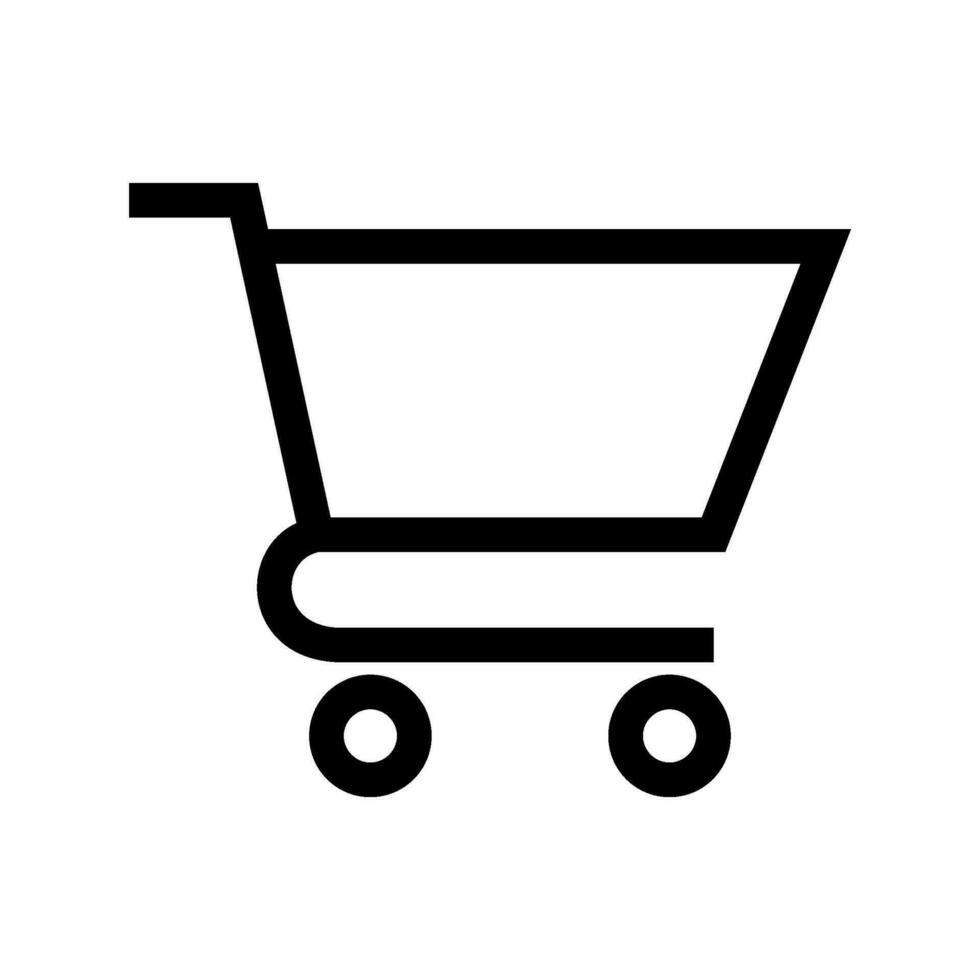 compras carro icono vector símbolo diseño ilustración