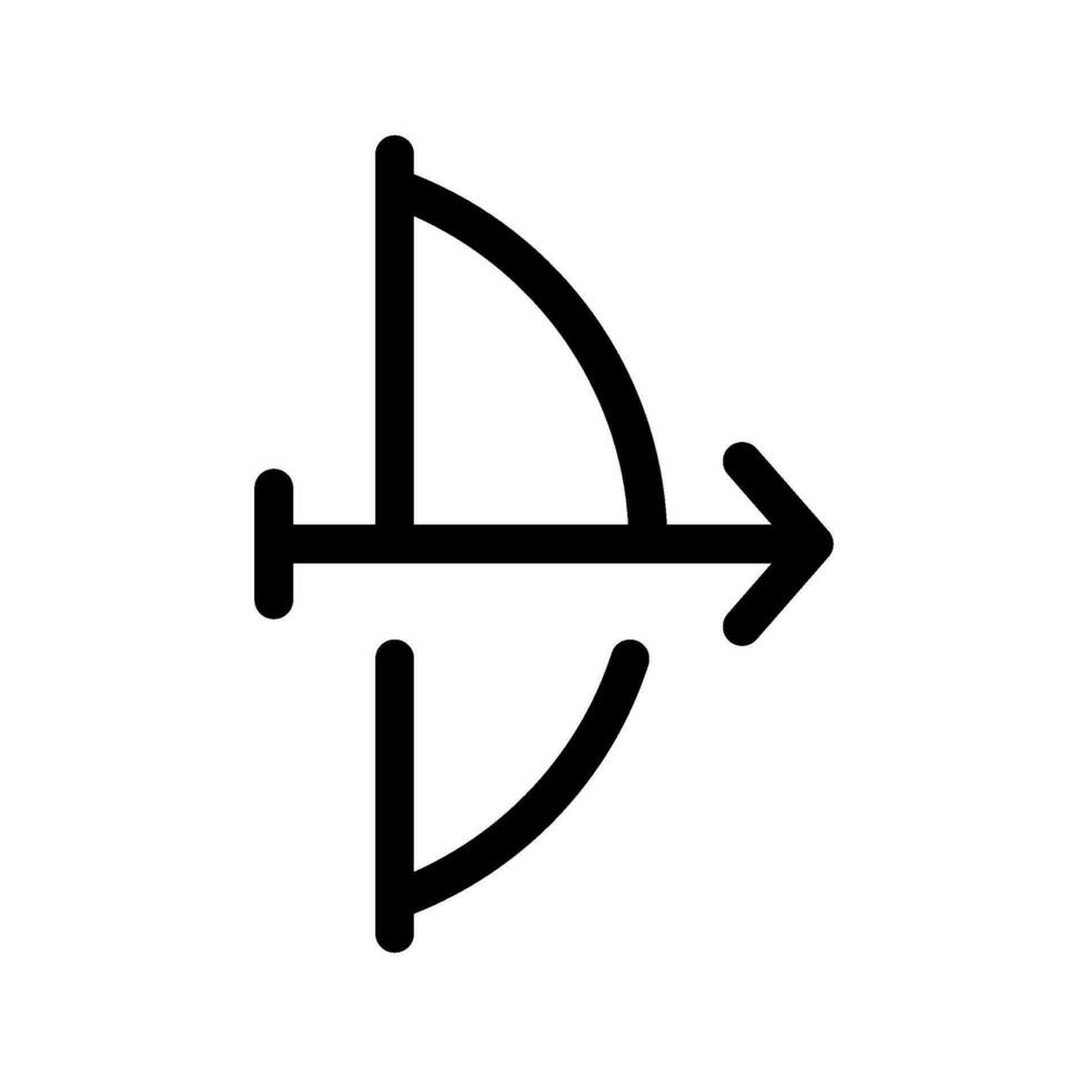 tiro al arco icono vector símbolo diseño ilustración