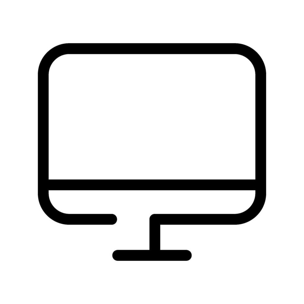 Lcd Icon Vector Symbol Design Illustration