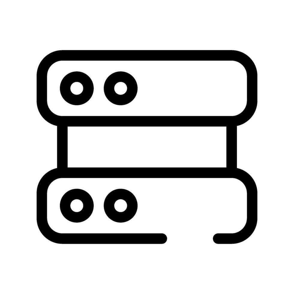 servidor icono vector símbolo diseño ilustración