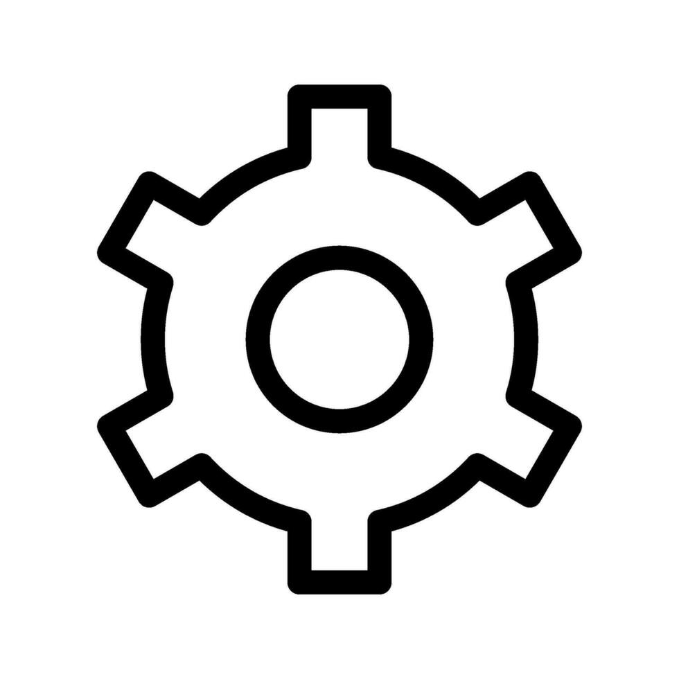 Gear Icon Vector Symbol Design Illustration