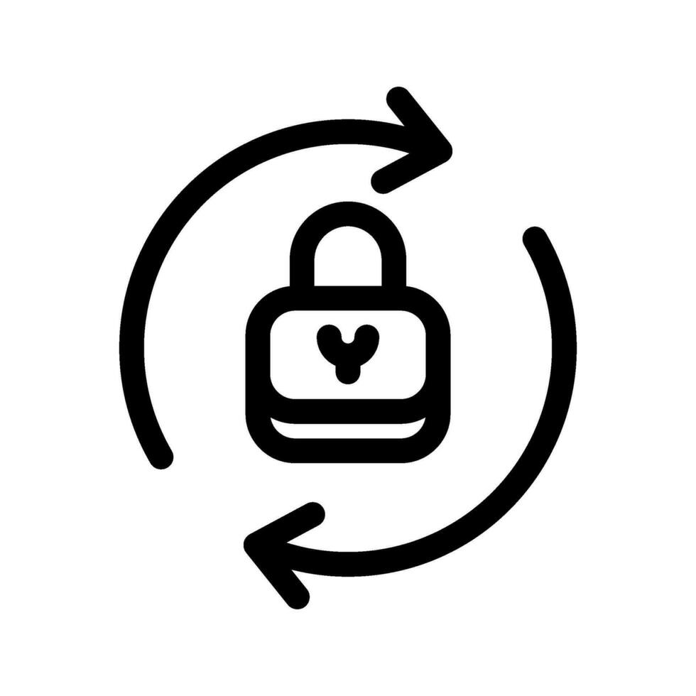 Reset Password Icon Vector Symbol Design Illustration
