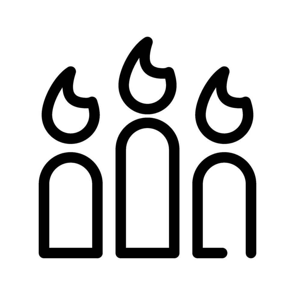 Candles Icon Vector Symbol Design Illustration