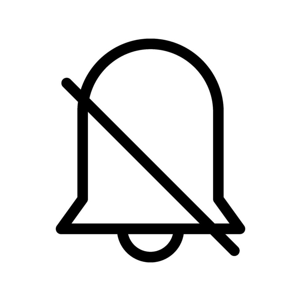 Notification Off Icon Vector Symbol Design Illustration
