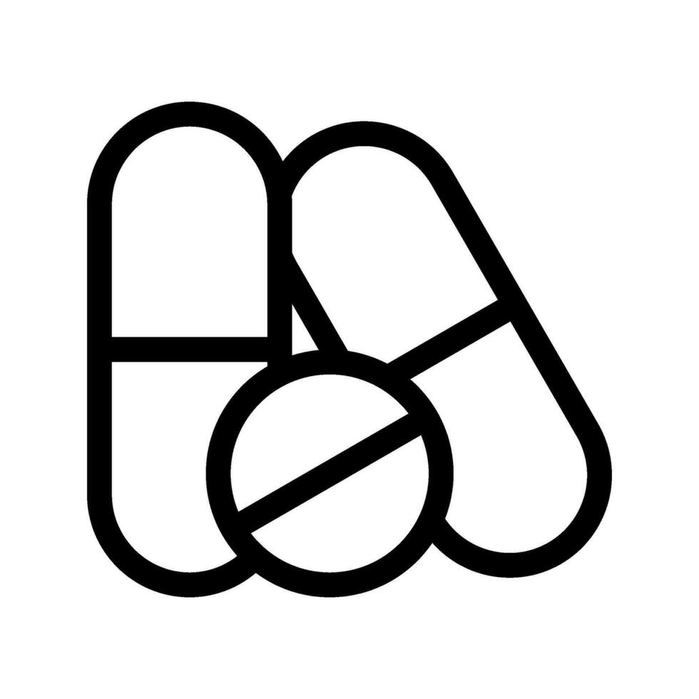 Pills Icon Vector Symbol Design Illustration