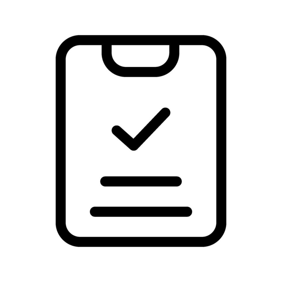 Checklist Icon Vector Symbol Design Illustration