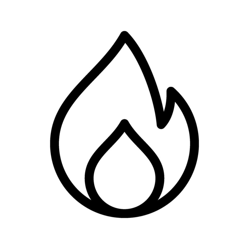 Fire Icon Vector Symbol Design Illustration