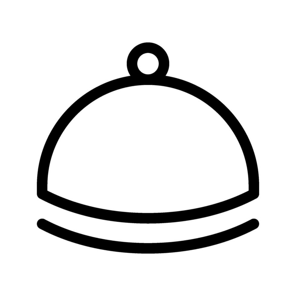 Dish Cover Icon Vector Symbol Design Illustration