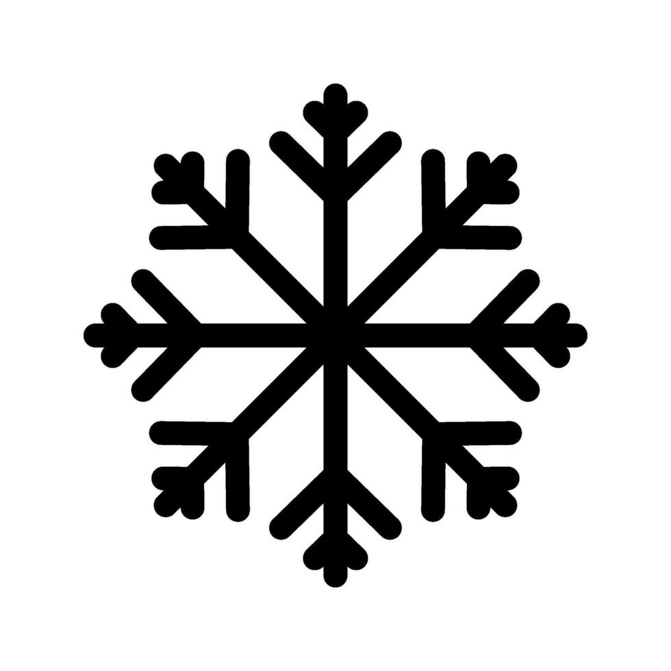 Snowflake Icon Vector Symbol Design Illustration