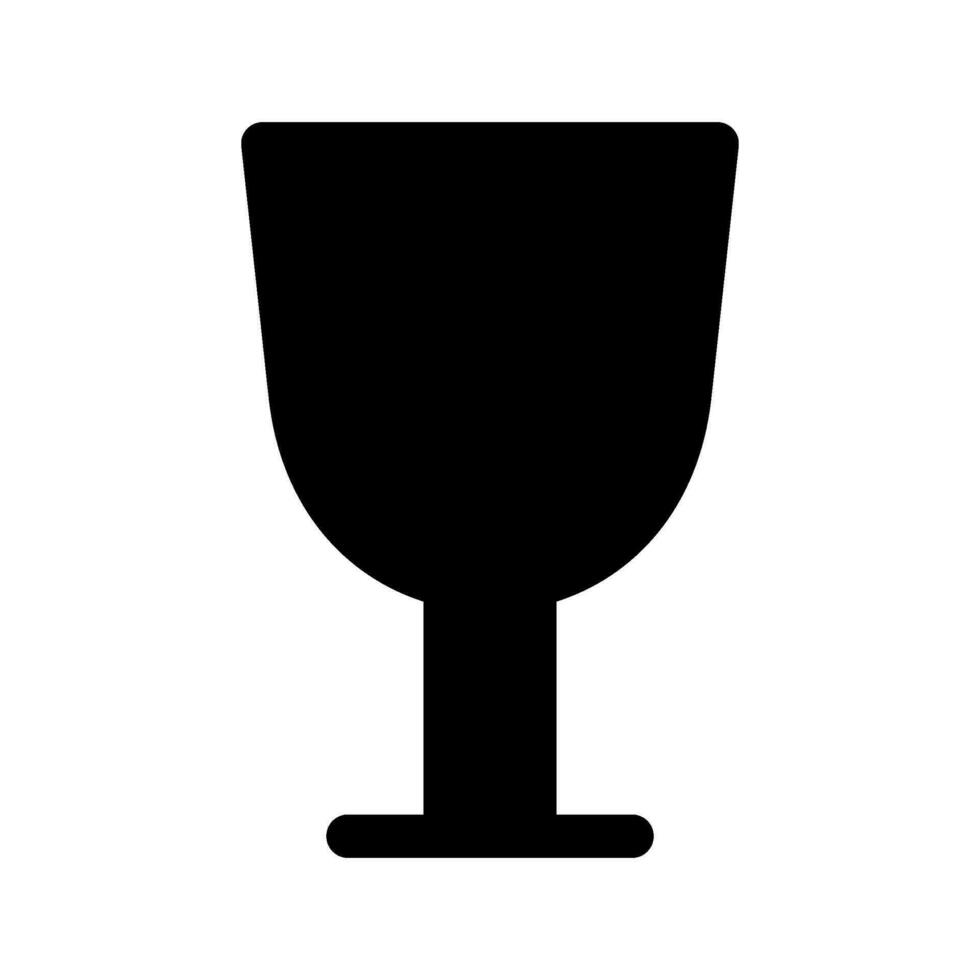 Goblet Glass Icon Vector Symbol Design Illustration