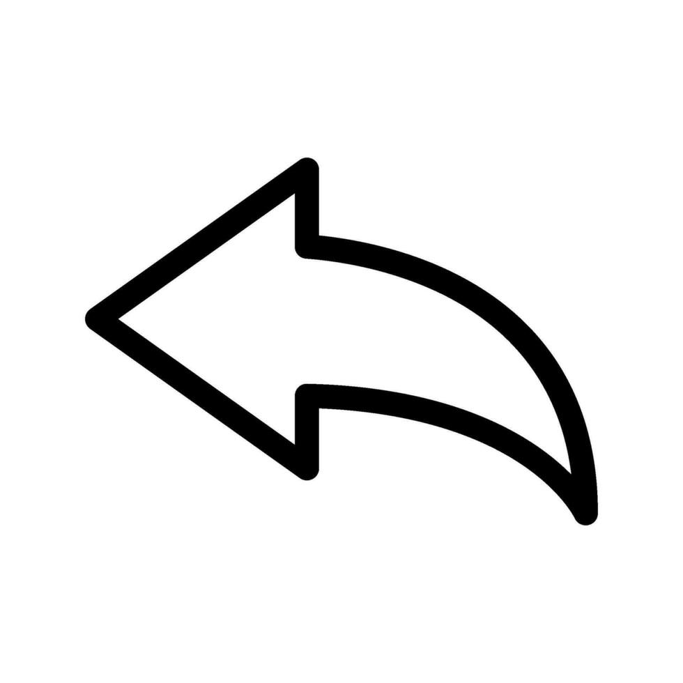 Reply Icon Vector Symbol Design Illustration