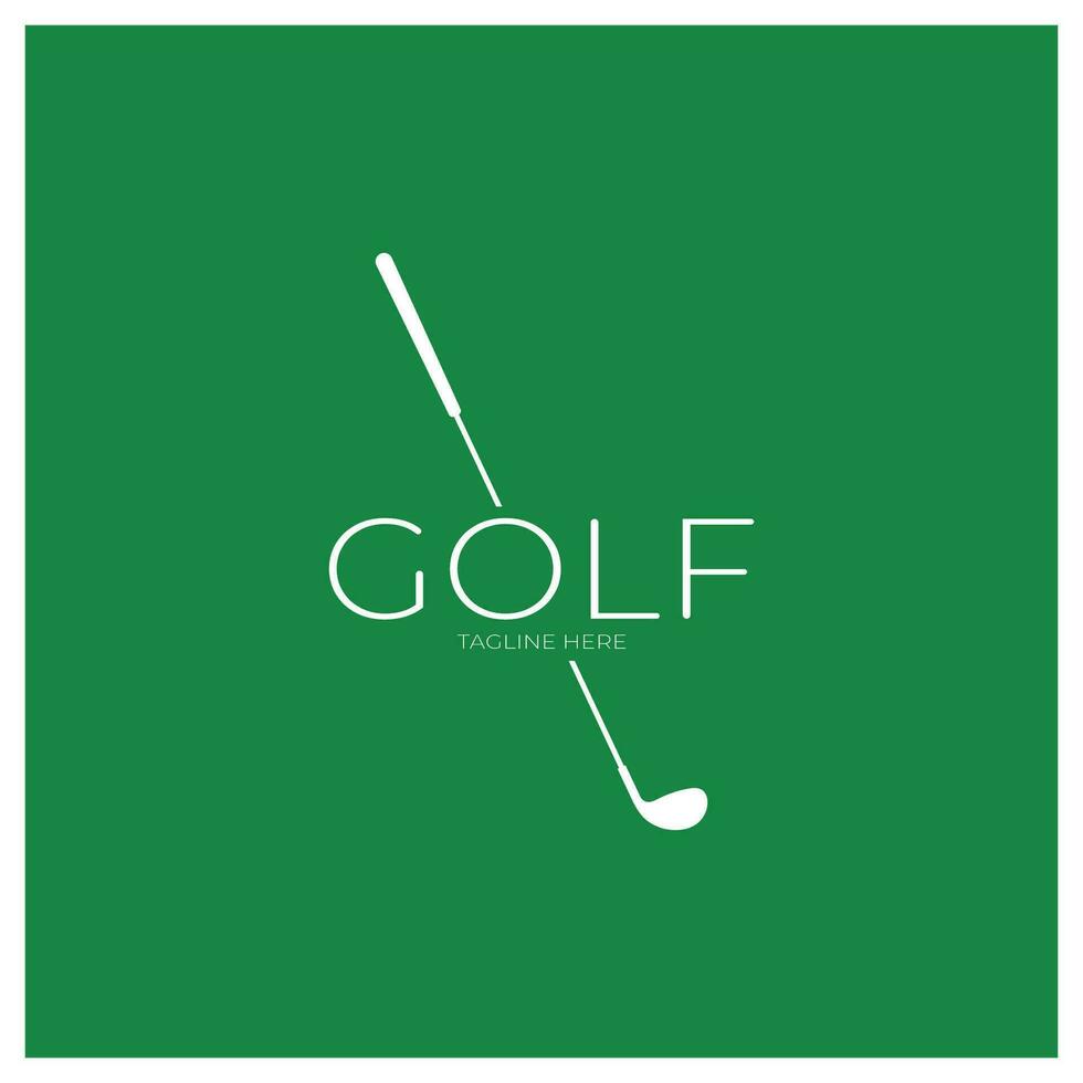 golf pelota logo, golf diseño palo logo, logo para profesional golf equipo, golf club, torneo, golf Tienda negocio, golf curso, evento vector