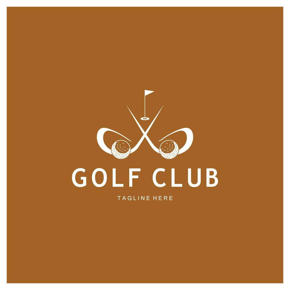 golf pelota logo, golf diseño palo logo, logo para profesional golf equipo, golf club, torneo, golf Tienda negocio, golf curso, evento vector