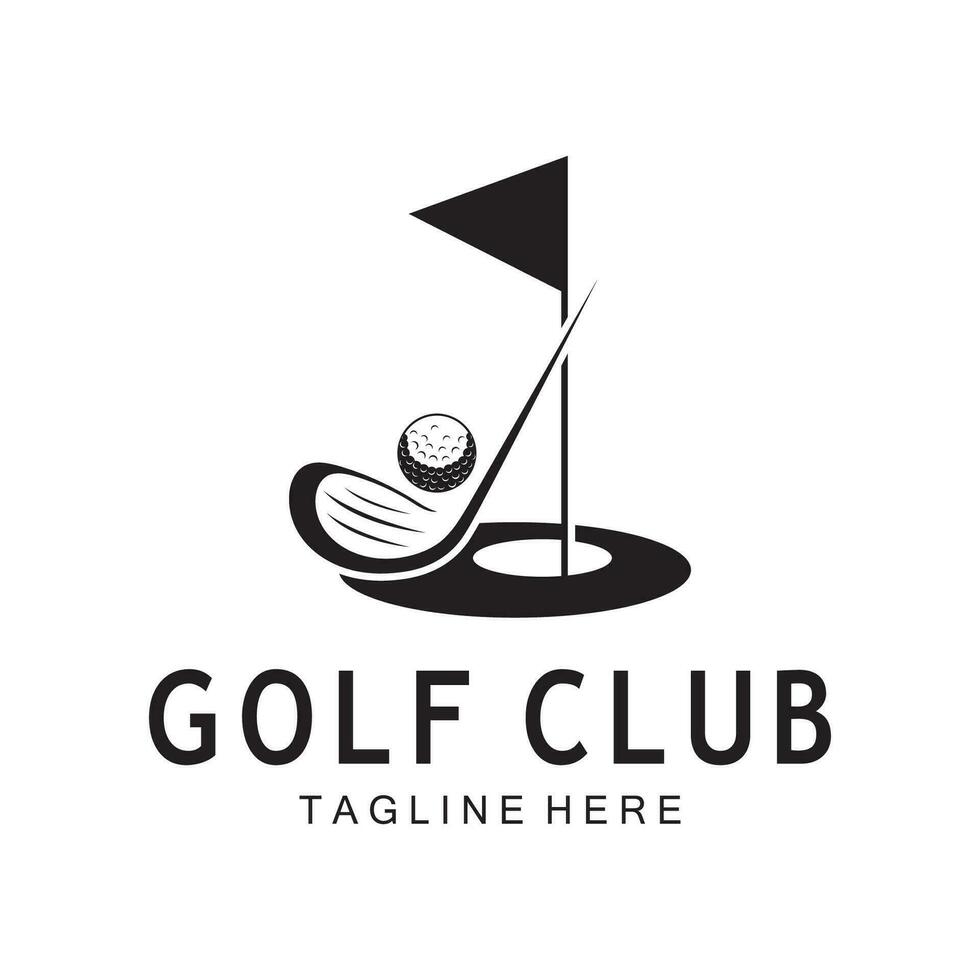 golf pelota logo, golf diseño palo logo, logo para profesional golf equipo, golf club, torneo, golf Tienda negocio, golf curso, evento vector