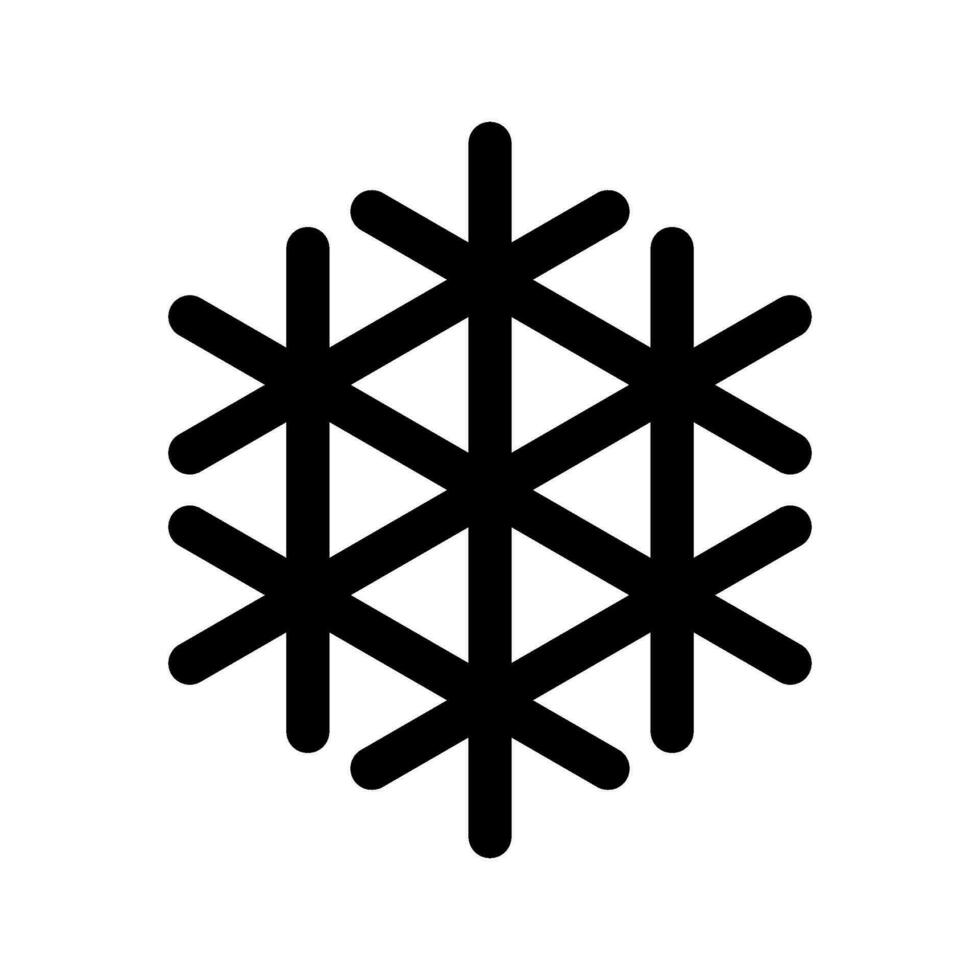 Snowflake Icon Vector Symbol Design Illustration