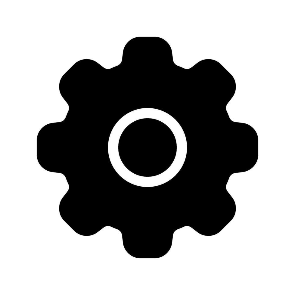 Settings Icon Vector Symbol Design Illustration