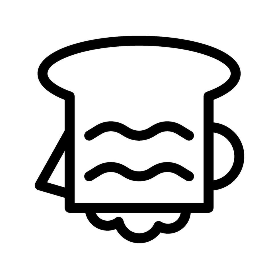 Toast Icon Vector Symbol Design Illustration