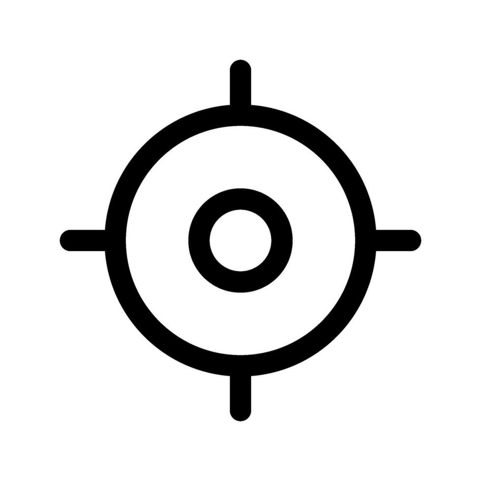 Aim Icon Vector Symbol Design Illustration