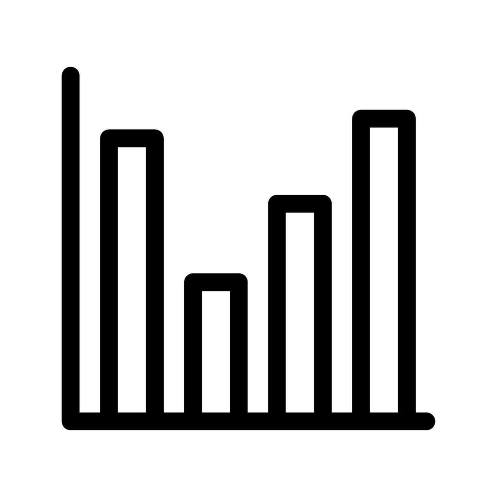 Bar Chart Icon Vector Symbol Design Illustration