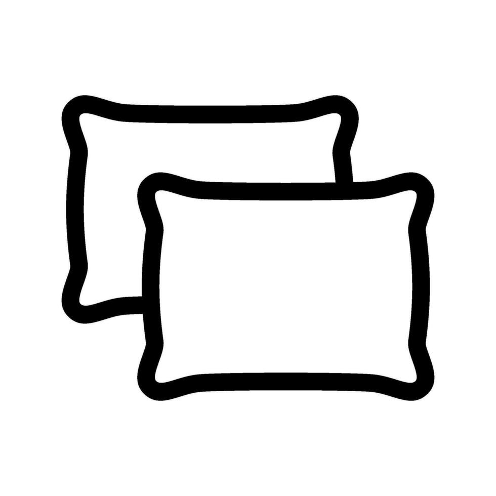 almohadas icono vector símbolo diseño ilustración