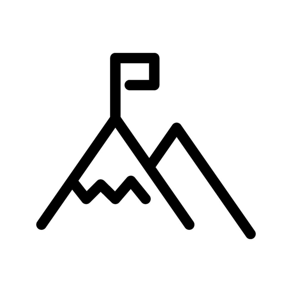 Mountain Icon Vector Symbol Design Illustration