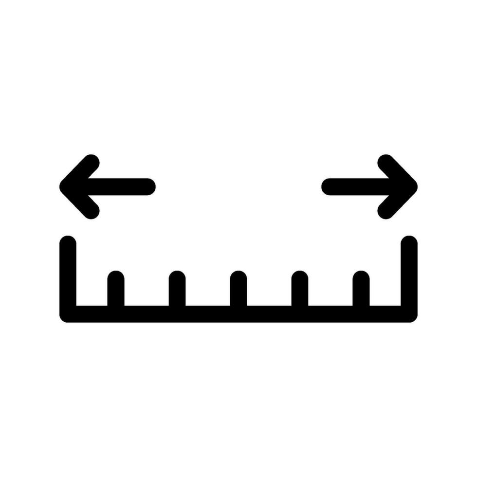 Measure Icon Vector Symbol Design Illustration