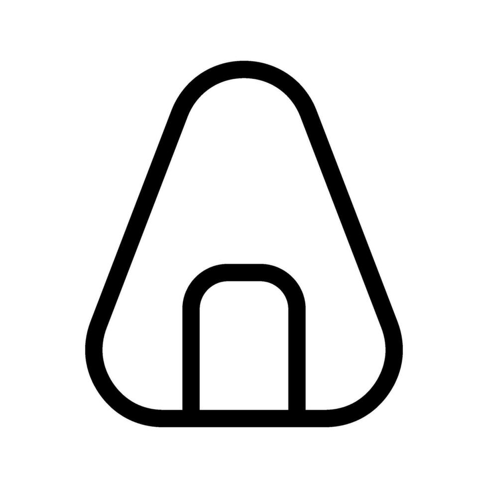 Onigiri Icon Vector Symbol Design Illustration
