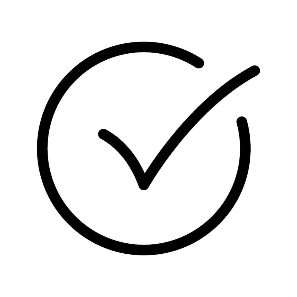 cheque marca icono vector símbolo diseño ilustración
