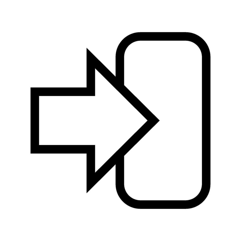 Log In Icon Vector Symbol Design Illustration