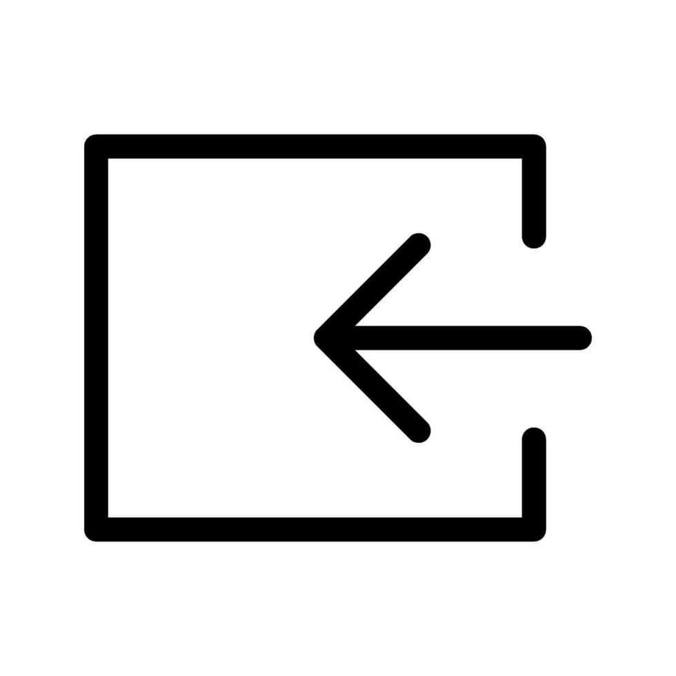 Logout Icon Vector Symbol Design Illustration