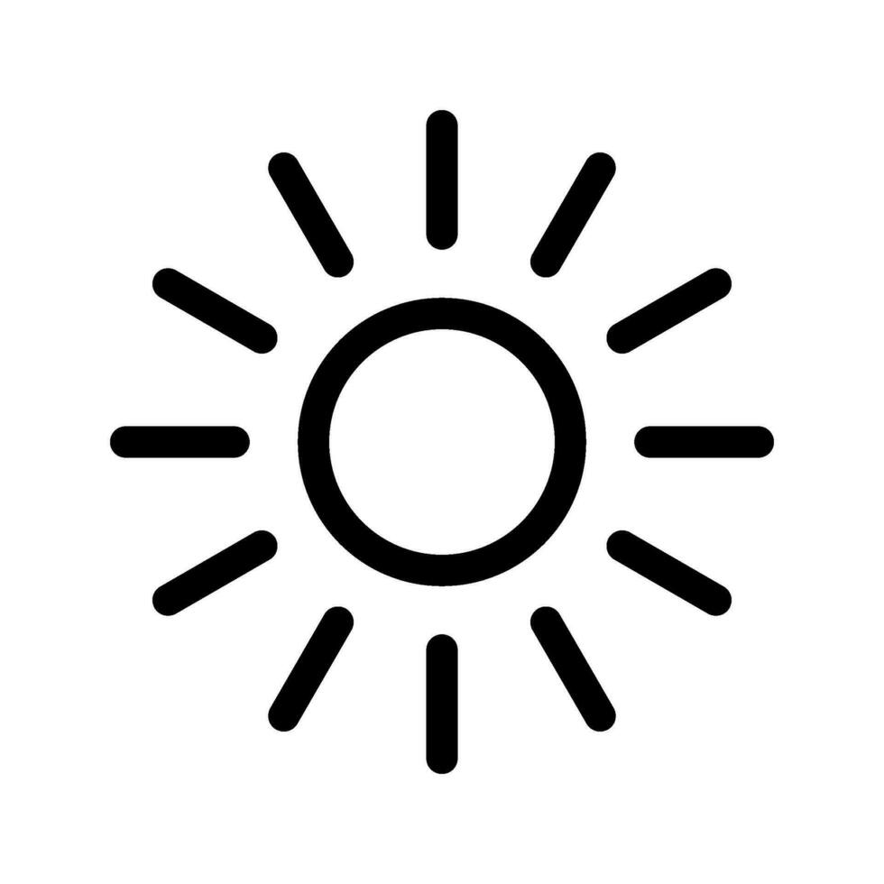 Sun Icon Vector Symbol Design Illustration