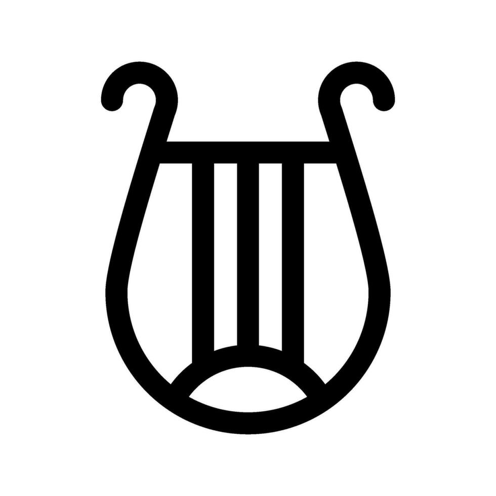 Harp Icon Vector Symbol Design Illustration