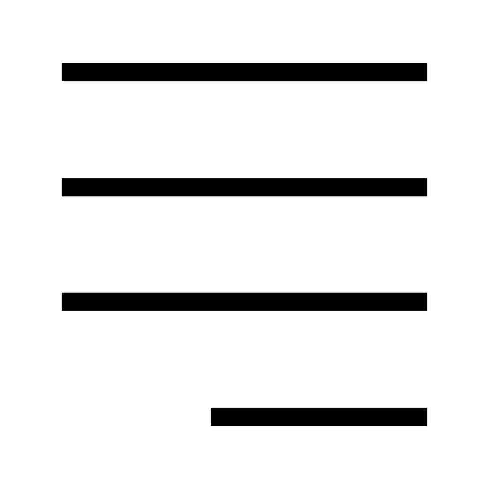 Align Icon Vector Symbol Design Illustration