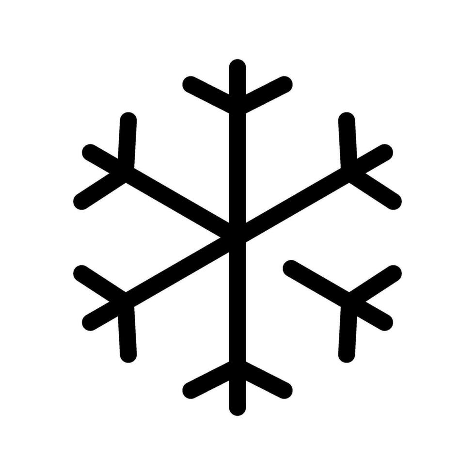 Snowflake Icon Vector Symbol Design Illustration